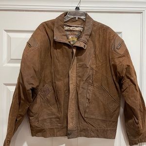 Vintage leather bomber jacket by Wilson’s (Adventure Bound).